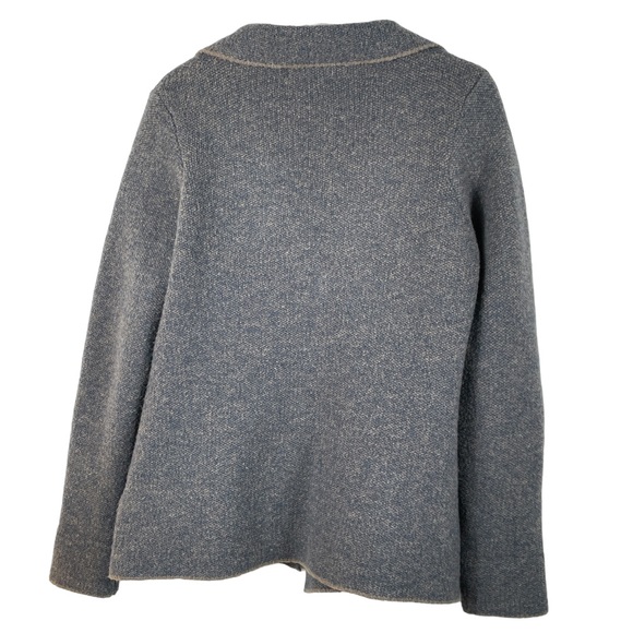 Cocogio Wool Blend Knit Jacket Shacket Blazer Made in Italy Long Sleeves Size M - Picture 2 of 6